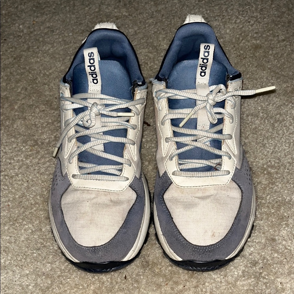 Adidas Men's Blue and Gray Sneakers